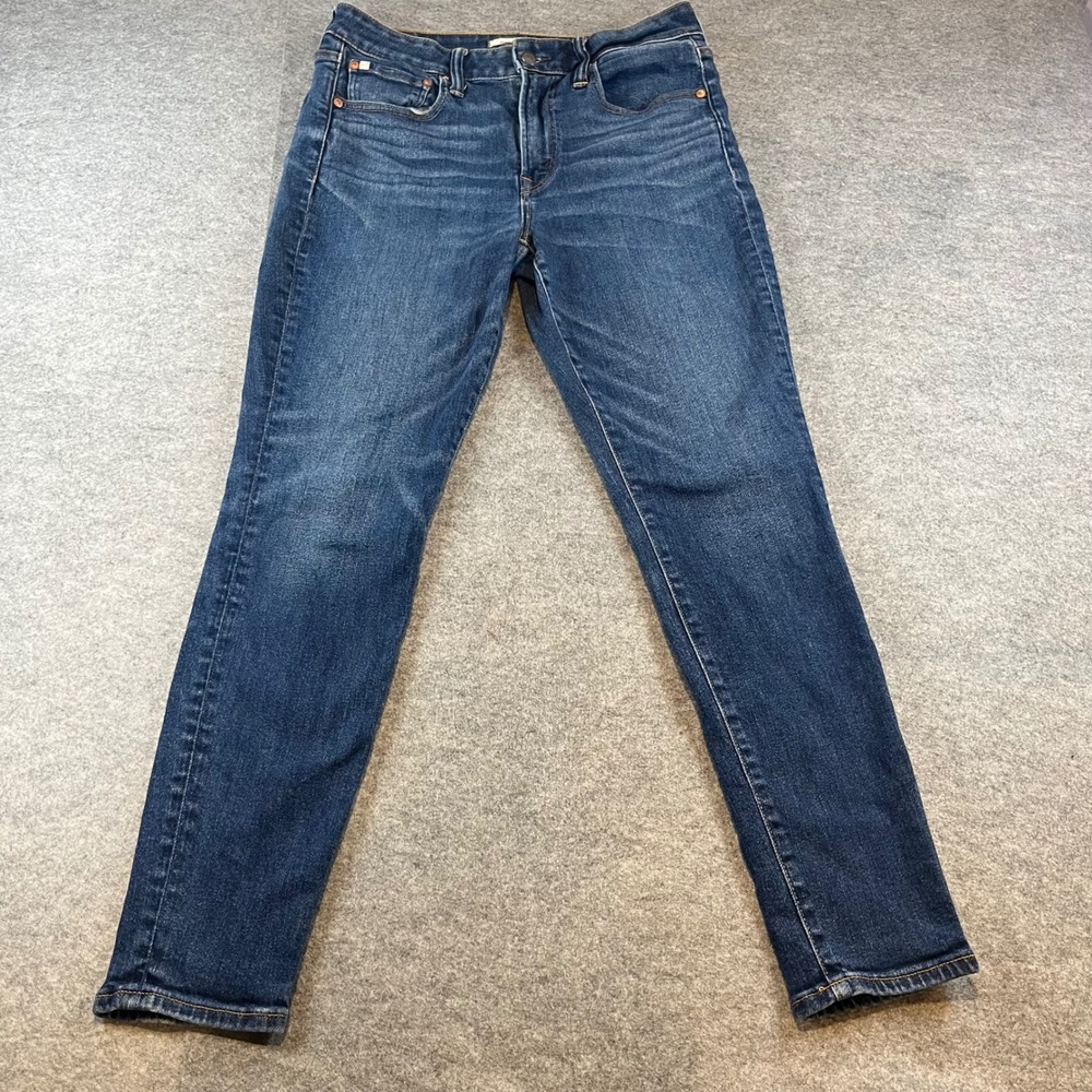American‎ Eagle Women High-Rise Jegging Blue Casual Stretch Denim 12 Skinny Slim